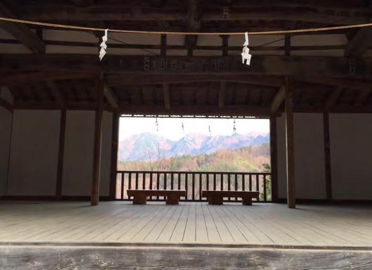 outdoor stage in Bessho-onsen